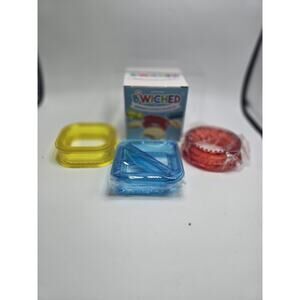 Savoy Chef Sandwich Cutter & Sealer Set 3 Shapes Circle, Square & Triangle